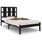 Giroletto Nero in Legno Massello 90x190 cm 3FT Single Giroletto Nero in Legno Massello 90x190 cm 3FT Single