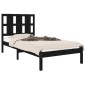 Giroletto Nero in Legno Massello 90x190 cm 3FT Single Giroletto Nero in Legno Massello 90x190 cm 3FT Single