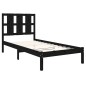 Giroletto Nero in Legno Massello 90x190 cm 3FT Single Giroletto Nero in Legno Massello 90x190 cm 3FT Single
