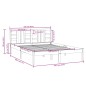 Giroletto in Legno Massello 120x190 cm 4FT Small Double Giroletto in Legno Massello 120x190 cm 4FT Small Double