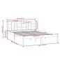 Giroletto Bianco in Legno Massello 150x200 cm 5FT King Size Giroletto Bianco in Legno Massello 150x200 cm 5FT King Size