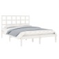 vidaXL Giroletto Bianco in Legno Massello 160x200 cm vidaXL Giroletto Bianco in Legno Massello 160x200 cm
