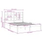 vidaXL Giroletto Bianco in Legno Massello 160x200 cm vidaXL Giroletto Bianco in Legno Massello 160x200 cm