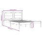 Giroletto Grigio in Legno Massello 120x190 cm 4FT Small Double Giroletto Grigio in Legno Massello 120x190 cm 4FT Small Double