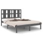 Giroletto Grigio in Legno Massello 120x190 cm 4FT Small Double