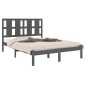Giroletto Grigio in Legno Massello 120x190 cm 4FT Small Double