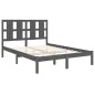 Giroletto Grigio in Legno Massello 120x190 cm 4FT Small Double
