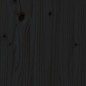 Giroletto Nero in Legno Massello 120x190 cm 4FT Small Double Giroletto Nero in Legno Massello 120x190 cm 4FT Small Double