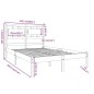 Giroletto in Legno Massello 120x190 cm 4FT Small Double Giroletto in Legno Massello 120x190 cm 4FT Small Double