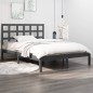 Giroletto Grigio in Legno Massello 150x200 cm 5FT King Size Giroletto Grigio in Legno Massello 150x200 cm 5FT King Size