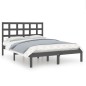 Giroletto Grigio in Legno Massello 150x200 cm 5FT King Size Giroletto Grigio in Legno Massello 150x200 cm 5FT King Size