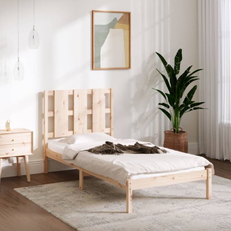 vidaXL Giroletto senza Materasso 100x200 cm in Legno Massello di Pino