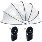 Cupola per Piscina con Staffa Rotonda 500x250 cm PVC