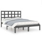 Giroletto Grigio in Legno Massello 120x190 cm 4FT Small Double Giroletto Grigio in Legno Massello 120x190 cm 4FT Small Double