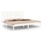 Giroletto Bianco in Legno Massello 180x200 cm 6FT Super King Giroletto Bianco in Legno Massello 180x200 cm 6FT Super King