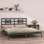 vidaXL Giroletto Grigio in Legno Massello 160x200 cm vidaXL Giroletto Grigio in Legno Massello 160x200 cm