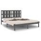 Giroletto Grigio in Legno Massello 150x200 cm 5FT King Size Giroletto Grigio in Legno Massello 150x200 cm 5FT King Size