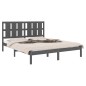 Giroletto Grigio in Legno Massello 150x200 cm 5FT King Size Giroletto Grigio in Legno Massello 150x200 cm 5FT King Size