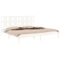vidaXL Giroletto senza Materasso Bianco 200x200 cm Legno Massello Pino