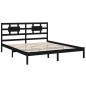 Giroletto Nero in Legno Massello 180x200 cm 6FT Super King Giroletto Nero in Legno Massello 180x200 cm 6FT Super King