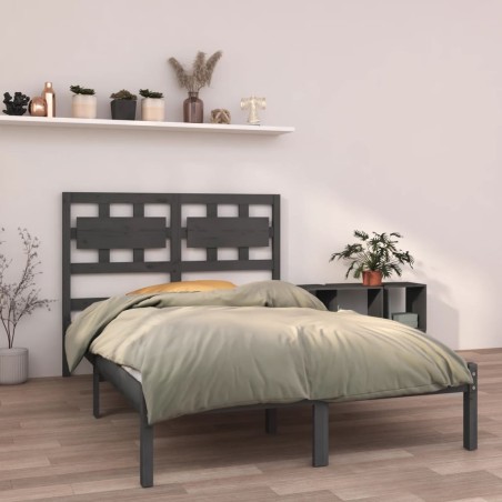 Giroletto Grigio in Legno Massello 120x190 cm 4FT Small Double