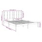 Giroletto Bianco in Legno Massello 150x200 cm 5FT King Size Giroletto Bianco in Legno Massello 150x200 cm 5FT King Size