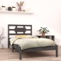 Giroletto Grigio in Legno Massello 90x190 cm 3FT Single