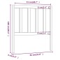 Testiera per Letto 81x4x100 cm in Legno Massello di Pino Testiera per Letto 81x4x100 cm in Legno Massello di Pino