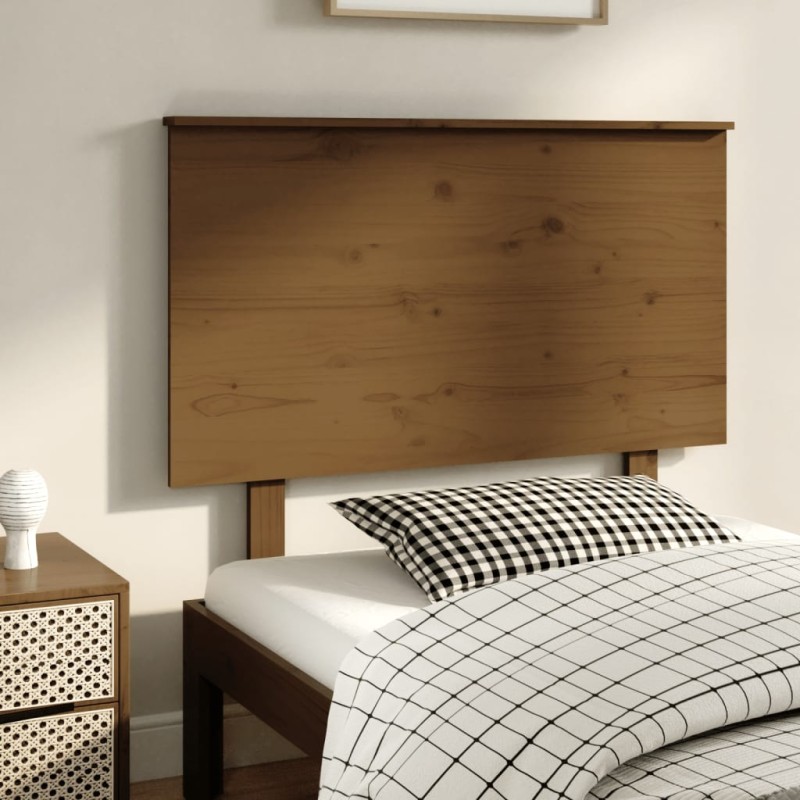 vidaXL Testiera per Letto ambra 94x6x82,5 cm in Legno Massello di Pino