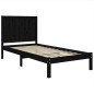 Giroletto Nero Legno Massello Pino 75x190 cm 2FT6 Small Single