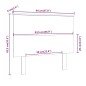 vidaXL Testiera per Letto ambra 94x6x82,5 cm in Legno Massello di Pino