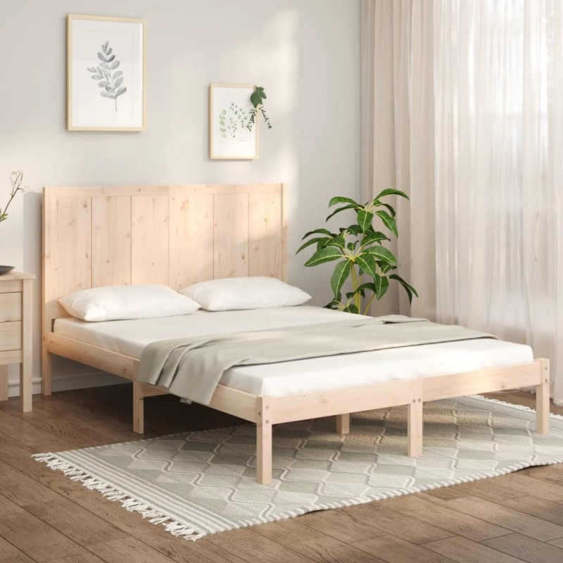 Giroletto in Legno Massello di Pino 120x190 cm 4FT Small Double Giroletto in Legno Massello di Pino 120x190 cm 4FT Small Double