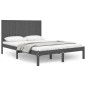 Giroletto Grigio in Legno Massello Pino 150x200cm 5FT King Size Giroletto Grigio in Legno Massello Pino 150x200cm 5FT King Size