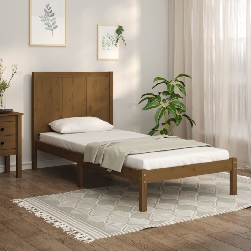 Giroletto Miele in Legno Massello 75x190 cm 2FT6 Small Single Giroletto Miele in Legno Massello 75x190 cm 2FT6 Small Single
