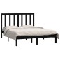 Giroletto Nero in Legno Massello di Pino 140x190 cm Giroletto Nero in Legno Massello di Pino 140x190 cm