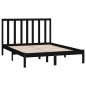 Giroletto Nero in Legno Massello di Pino 140x190 cm Giroletto Nero in Legno Massello di Pino 140x190 cm