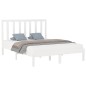 Giroletto Bianco in Legno Massello 160x200 cm Giroletto Bianco in Legno Massello 160x200 cm