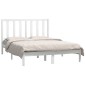 vidaXL Letto senza Materasso Bianco 140x190 cm Legno Massello di Pino