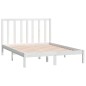 vidaXL Letto senza Materasso Bianco 140x190 cm Legno Massello di Pino