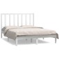 Giroletto Bianco Legno Massello di Pino 135x190 cm 4FT6 Double Giroletto Bianco Legno Massello di Pino 135x190 cm 4FT6 Double