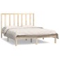 Giroletto in Legno Massello di Pino 135x190 cm 4FT6 Double Giroletto in Legno Massello di Pino 135x190 cm 4FT6 Double