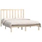Giroletto in Legno Massello di Pino 135x190 cm 4FT6 Double Giroletto in Legno Massello di Pino 135x190 cm 4FT6 Double