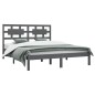 Giroletto Grigio in Legno Massello Pino 150x200cm 5FT King Size Giroletto Grigio in Legno Massello Pino 150x200cm 5FT King Size