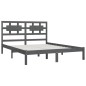 Giroletto Grigio in Legno Massello Pino 150x200cm 5FT King Size Giroletto Grigio in Legno Massello Pino 150x200cm 5FT King Size