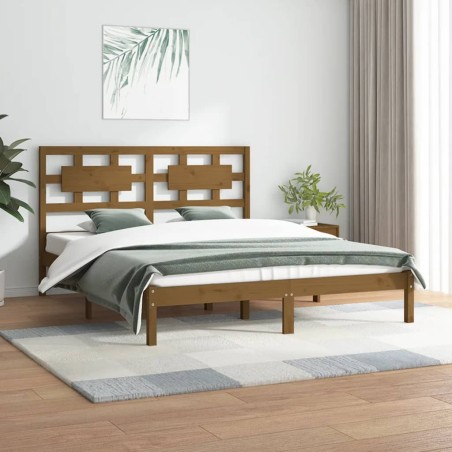 Giroletto Miele in Legno Massello di Pino 160x200 cm