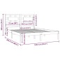 Giroletto Miele in Legno Massello Pino 150x200 cm 5FT King Size Giroletto Miele in Legno Massello Pino 150x200 cm 5FT King Size