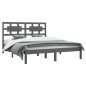 Giroletto Grigio Legno Massello Pino 180x200 cm 6FT Super King Giroletto Grigio Legno Massello Pino 180x200 cm 6FT Super King
