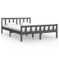 Giroletto Grigio in Legno Massello 150x200 cm 5FT King Size Giroletto Grigio in Legno Massello 150x200 cm 5FT King Size