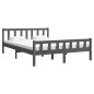 Giroletto Grigio in Legno Massello 150x200 cm 5FT King Size Giroletto Grigio in Legno Massello 150x200 cm 5FT King Size