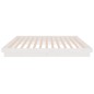 Giroletto Bianco in Legno Massello 150x200 cm 5FT King Size